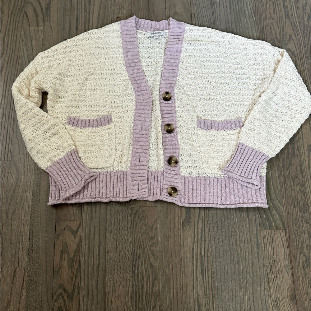 Madewell crochet cardigan